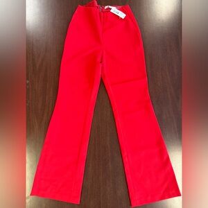 Alice + Olivia Vibrant Red Pants